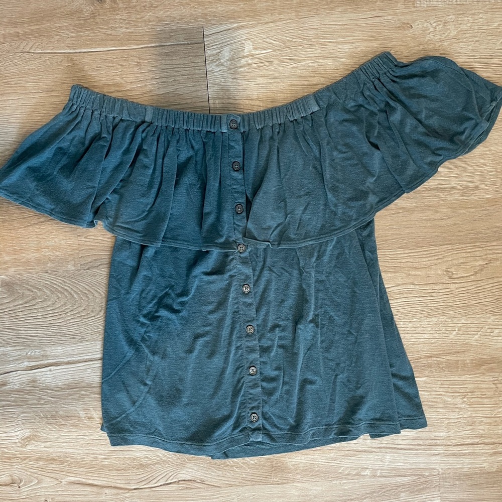 Off-the-shoulder flowy top